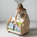 BusyKids Doppelseitiges Bücherregal auf Rollen